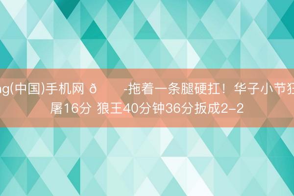 ag(中国)手机网 😭拖着一条腿硬扛！华子小节狂屠16分 狼王40分钟36分扳成2-2